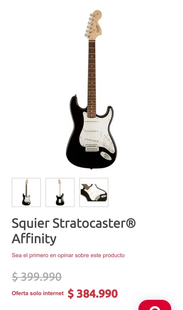Guitarra Eléctrica Squier Stratocaster Negra - 6
