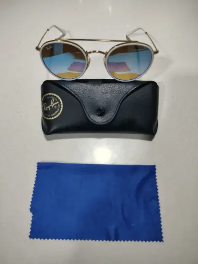 Gafas de Sol Ray-Ban Brown Gradient Mirror Blue - miniatura 2