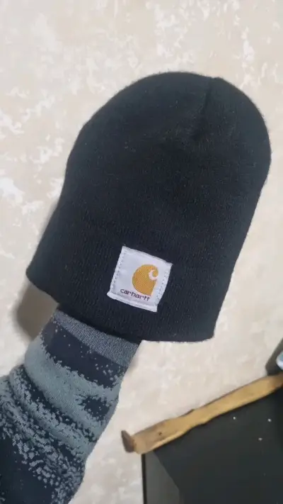 Gorro de lana negro Carhartt unisex - miniatura 1