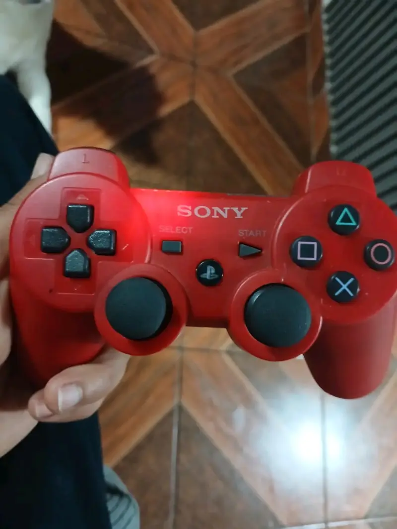 Control inalámbrico rojo Sony DualShock 3 para PS3 - 1