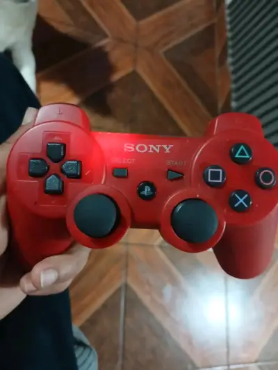 Control inalámbrico rojo Sony DualShock 3 para PS3 - miniatura 1