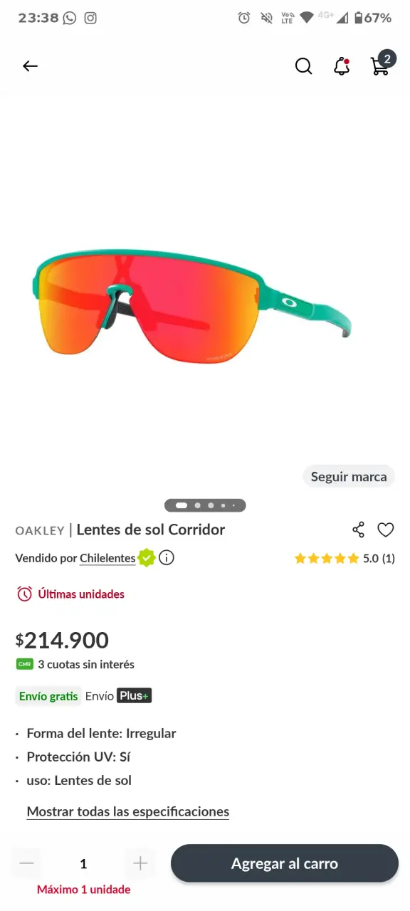 Gafas de Sol Oakley con Estuche + Troy de Regalo - 2