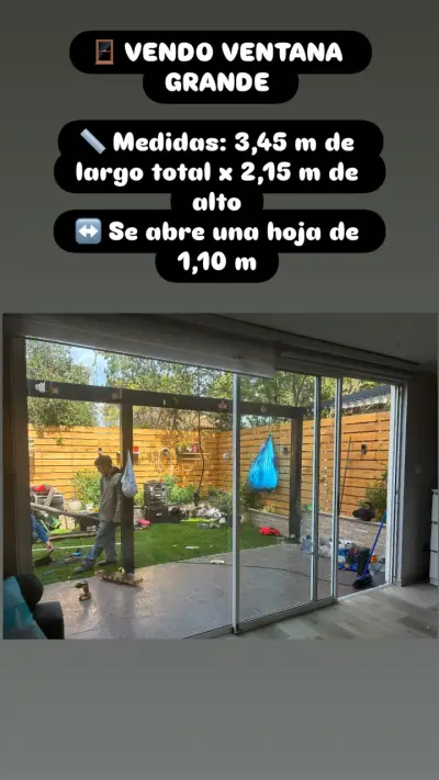 Ventana grande corrediza de aluminio - miniatura 1