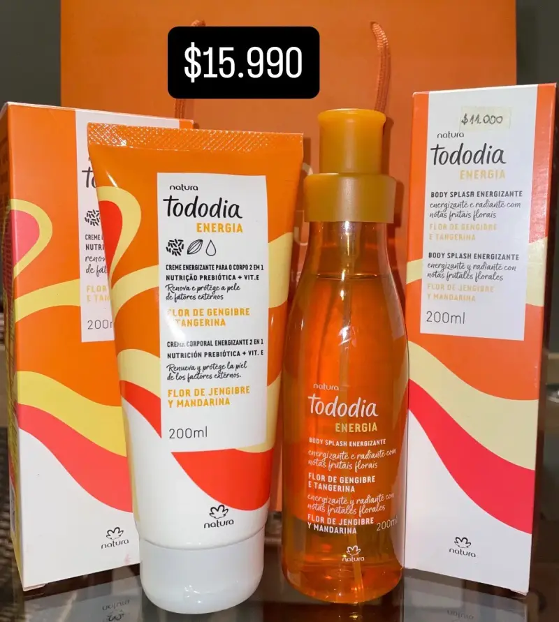 Set de Cuidado Corporal Natura Tododia Energía