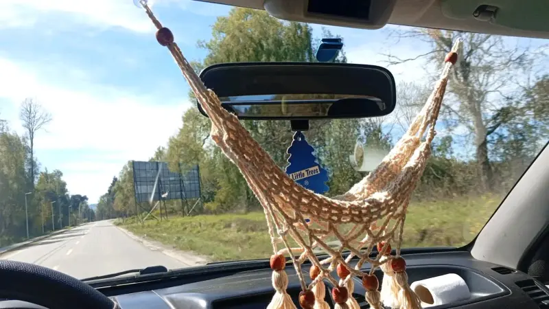 Amacas decorativas para autos camiones etc