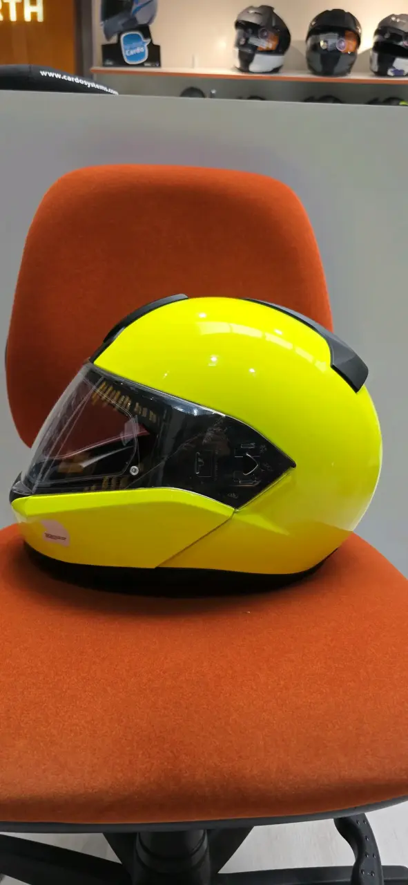 Casco de moto BMW System 6, amarillo fluo talla M - 2