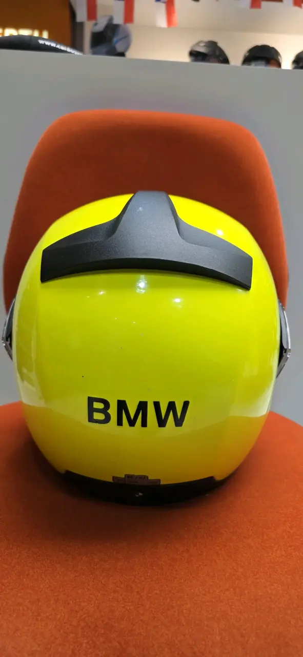 Casco de moto BMW System 6, amarillo fluo talla M - 3