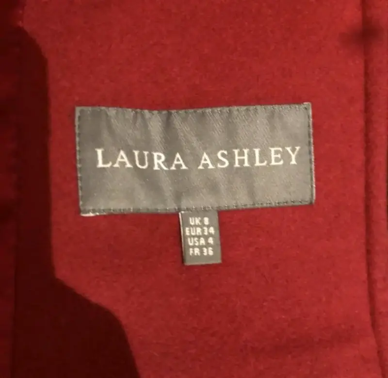 Abrigo rojo elegante Laura Ashley para mujer - 3