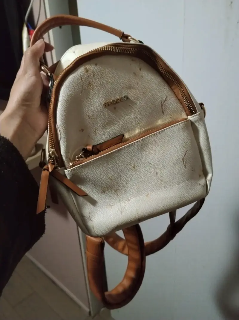 Mochila pequeña beige - 1