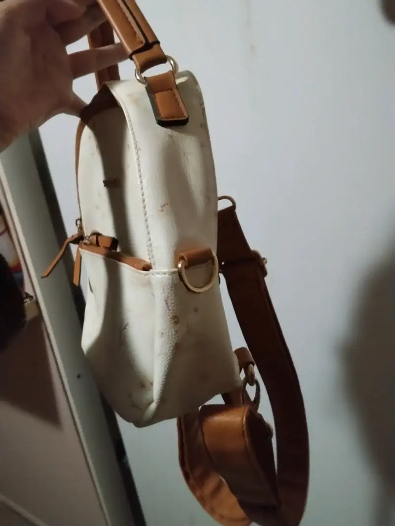 Mochila pequeña beige - 3