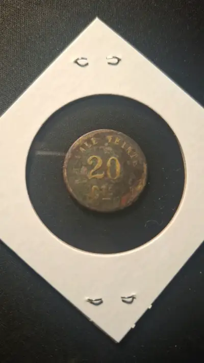 Ficha Antigua 20 Céntimos - miniatura 2
