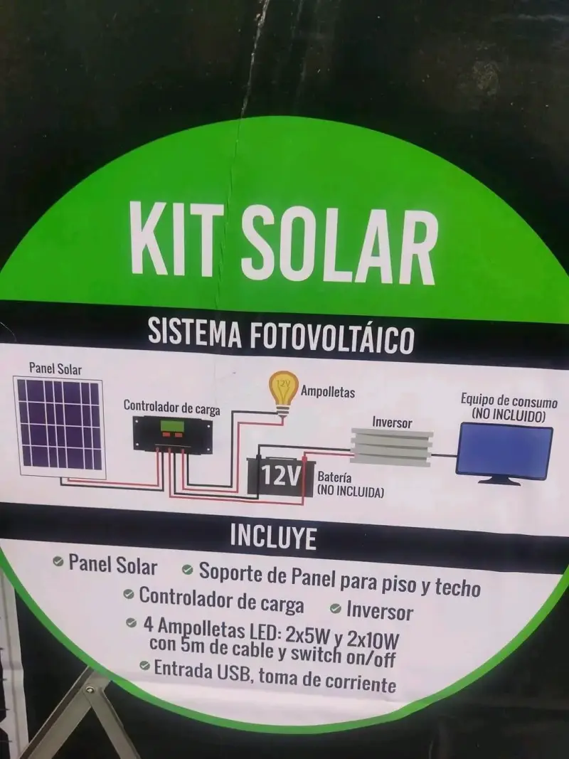 Kit de Energía Solar 125W con Accesorios - 3