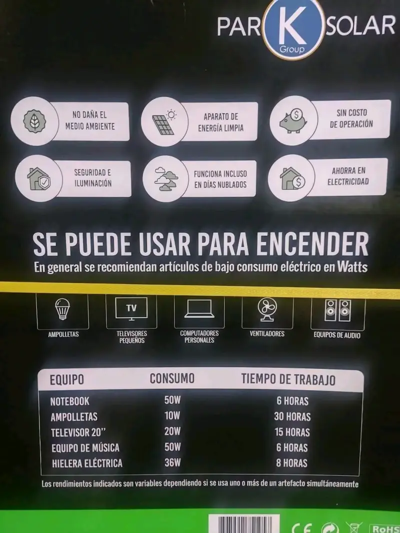 Kit de Energía Solar 125W con Accesorios - 5