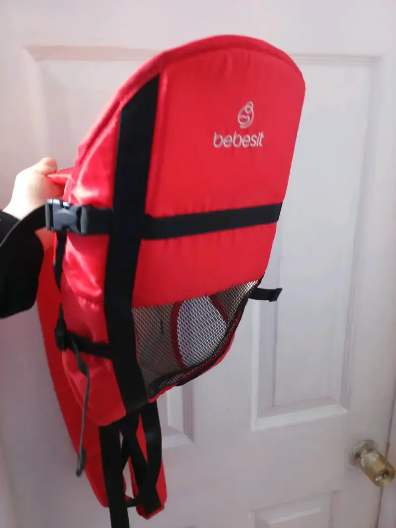 Mochila portabebé roja Bebesit - 1