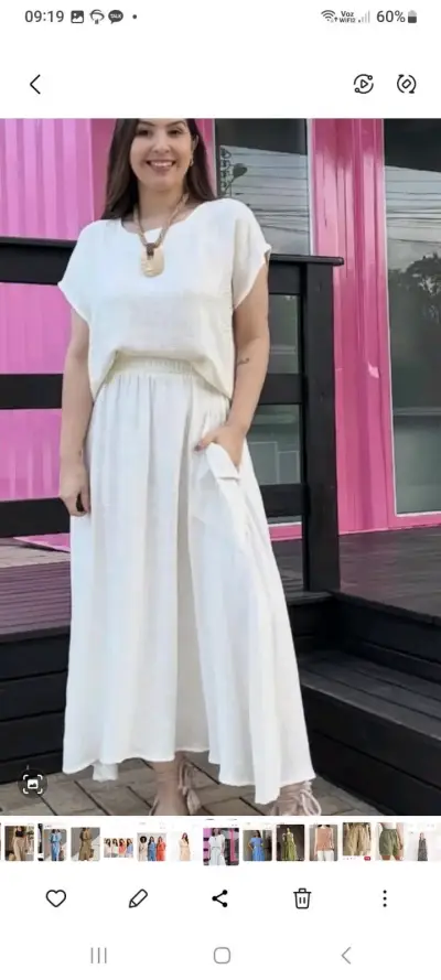 Conjunto de ropa casual para mujer en negro y blanco - miniatura 3