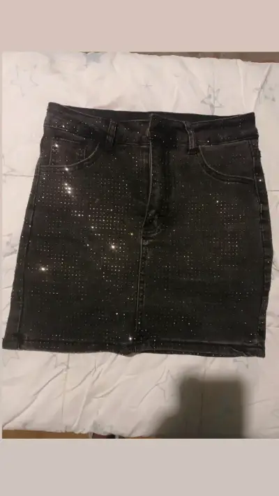 Faldas de mezclilla con brillo para mujer - miniatura 2