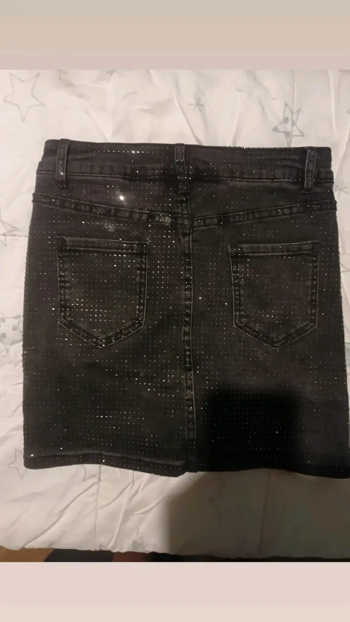 Faldas de mezclilla con brillo para mujer - 3