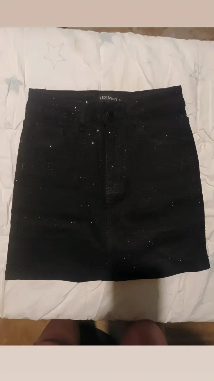 Faldas de mezclilla con brillo para mujer - 4