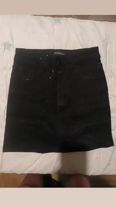 Faldas de mezclilla con brillo para mujer - miniatura 4