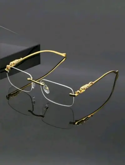 Elegantes anteojos de lectura dorados - miniatura 1