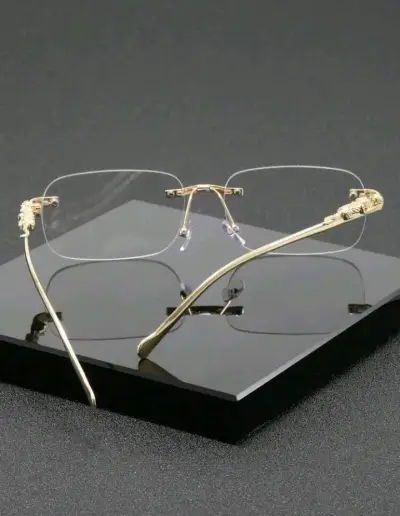 Elegantes anteojos de lectura dorados - miniatura 2