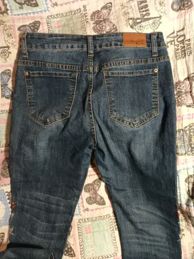 Jeans bordados Greenfield para mujer talla 40 - miniatura 2