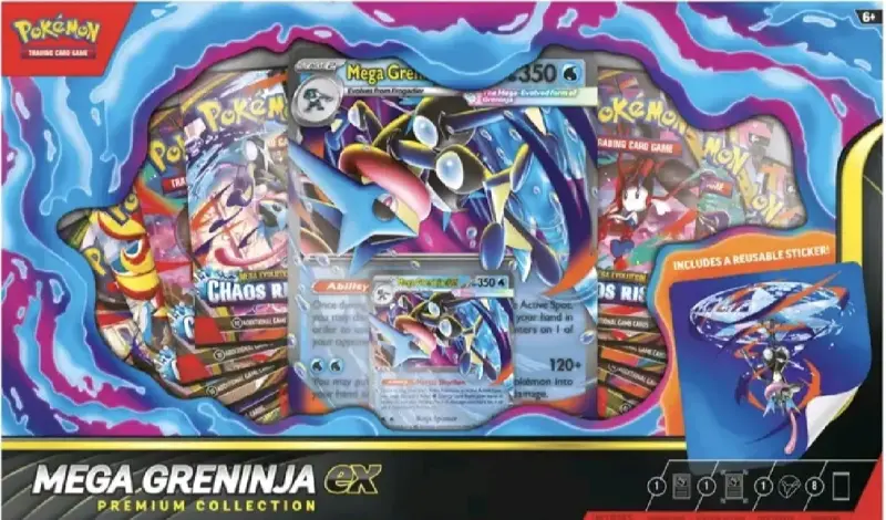 Cartas Pokémon Mega Greninja EX Premium Ingles
