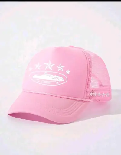 Gorra rosa con diseño de estrellas - miniatura 1