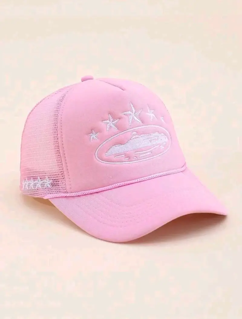 Gorra rosa con diseño de estrellas - 2