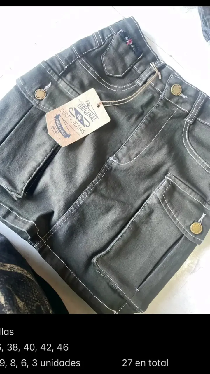 Falda denim para mujer con diseño desgastado - 2