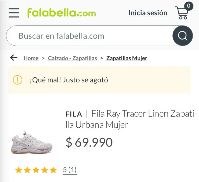 ZAPATILLAS FILA RAYTRACER MUJERNUEVAS TALLA 40 - 5