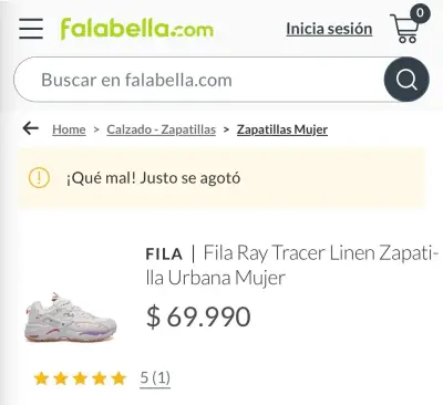 ZAPATILLAS FILA RAYTRACER MUJERNUEVAS TALLA 40 - miniatura 5