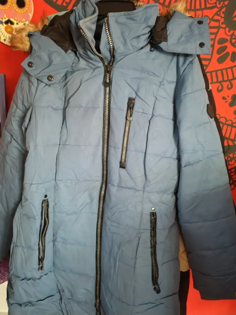 Parka azul Noize con capucha desmontable - 1