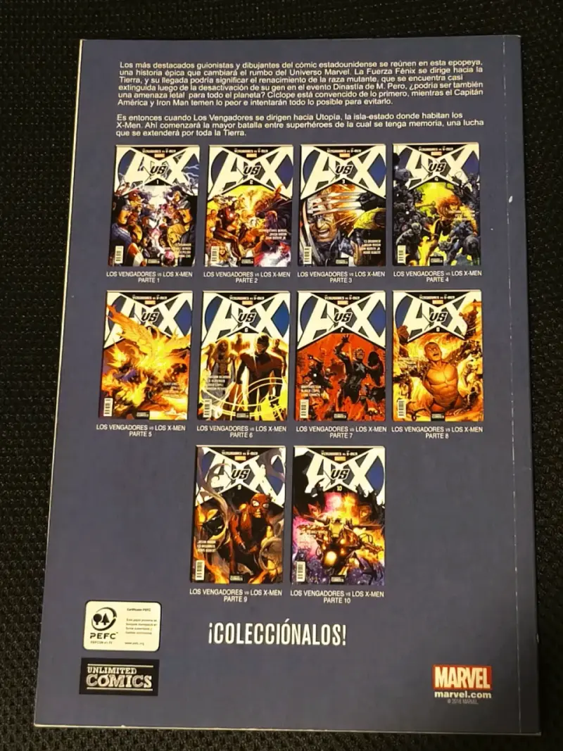 Cómic Los Vengadores vs X-Men Marvel - 3