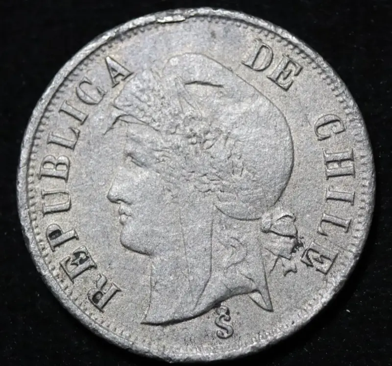 Moneda antigua de 2 centavos de 1876 - 2