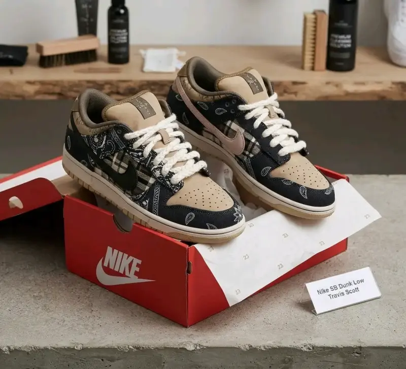 🔥 Nike SB Dunk Low Travis Scott Cactus Jack Origin - 4