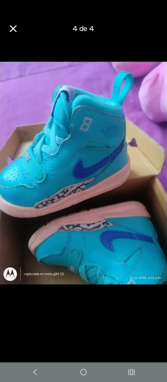 Zapatillas deportivas para niños Nike azules - 3