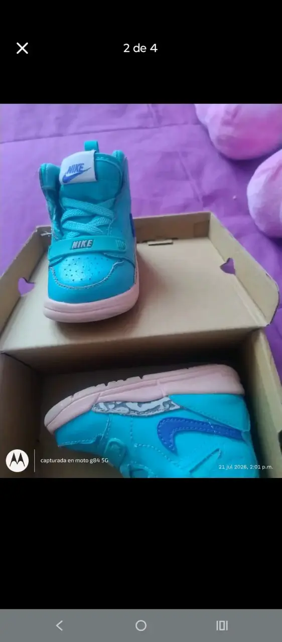 Zapatillas deportivas para niños Nike azules - 4