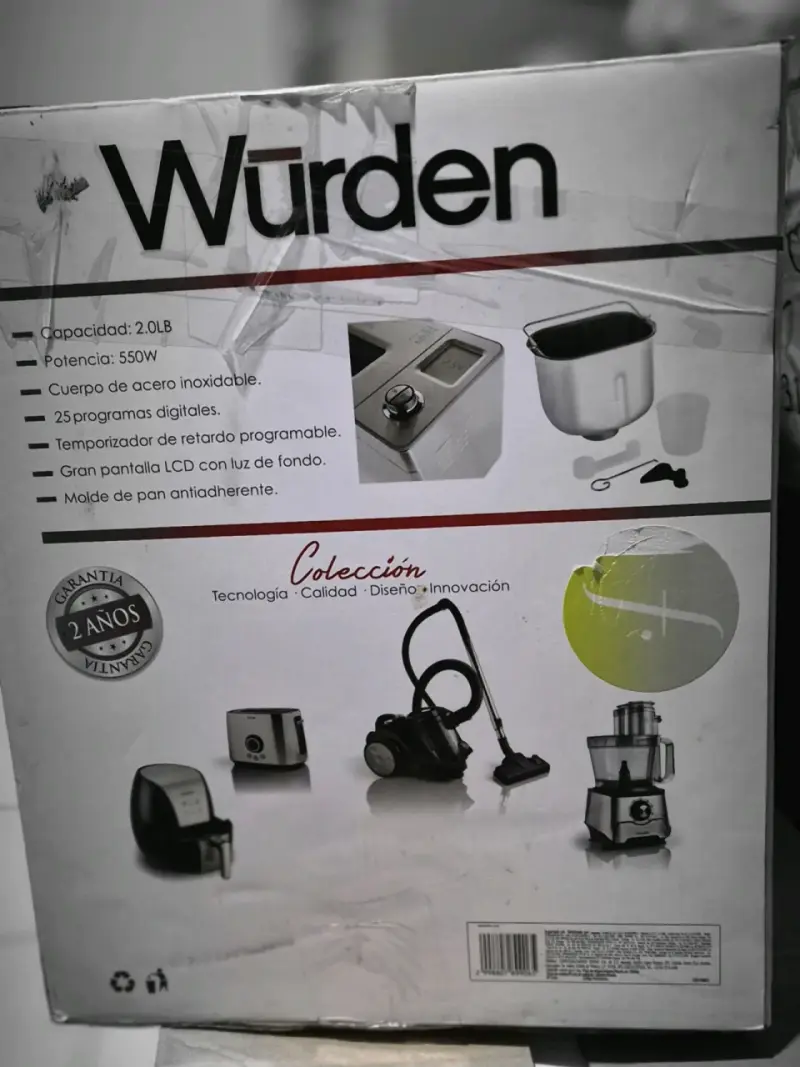 Máquina de Pan Würden, Acero Inoxidab - 2