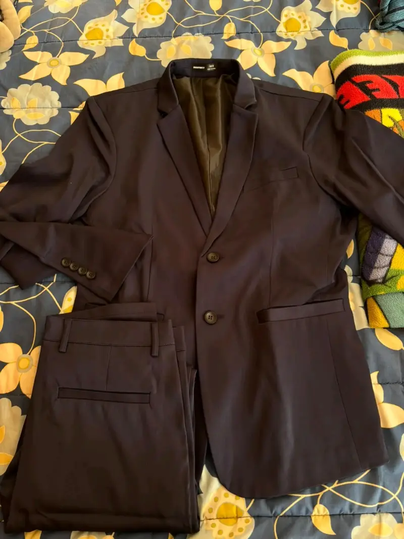 Traje formal azul marino para hombre - 2