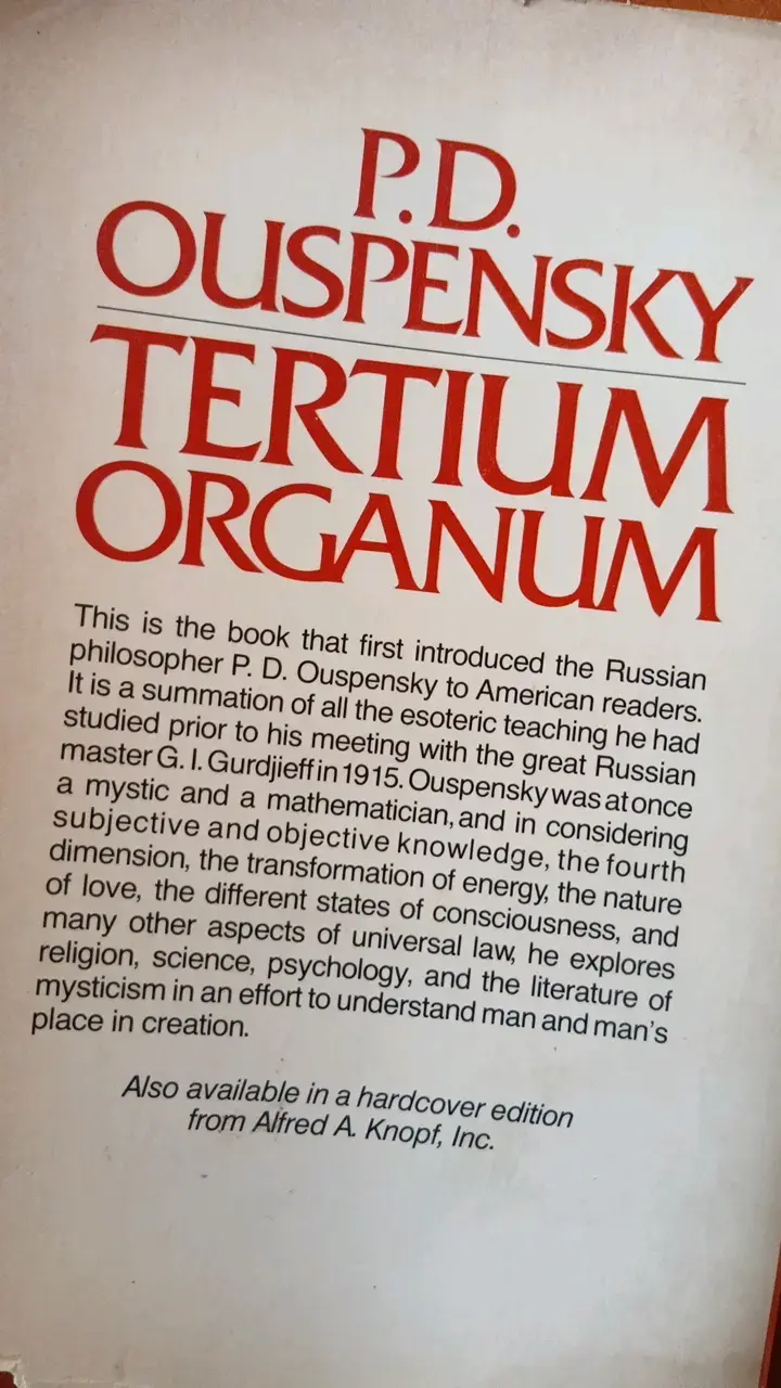 Libro Tertium Organum de P.D. Ouspensky - 2