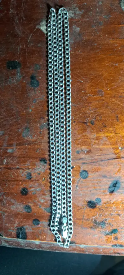 Cadena de plata 925 estilo cubano - miniatura 2
