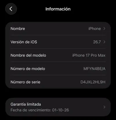 iPhone 17 Pro Max color naranja en buen estado - miniatura 4