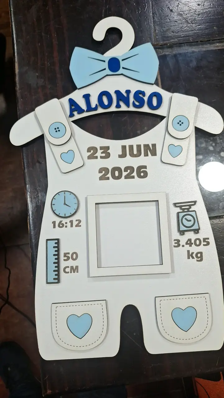 Marco de nacimiento personalizado para bebé - 3