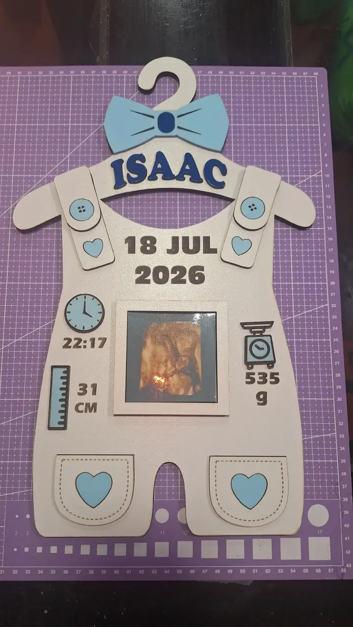 Marco de nacimiento personalizado para bebé - 4