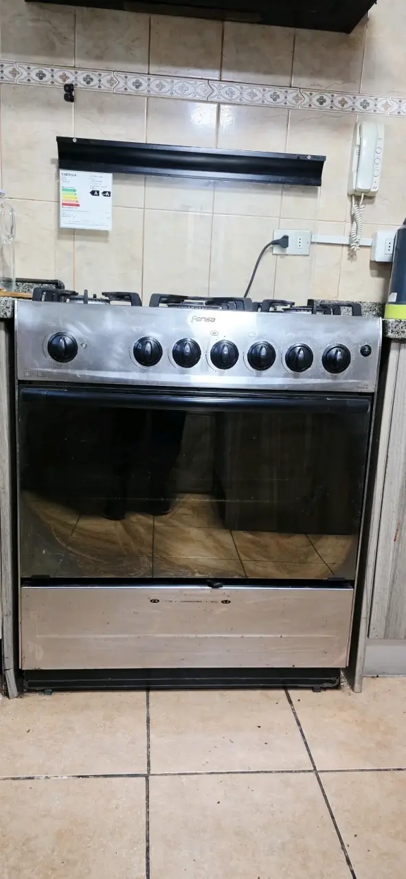 Cocina a gas Fensa de acero inoxidable - 4
