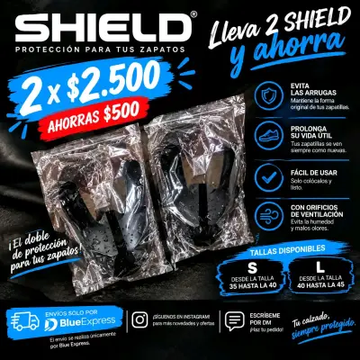 Protectores para zapatillas Shield, talla L - miniatura 3