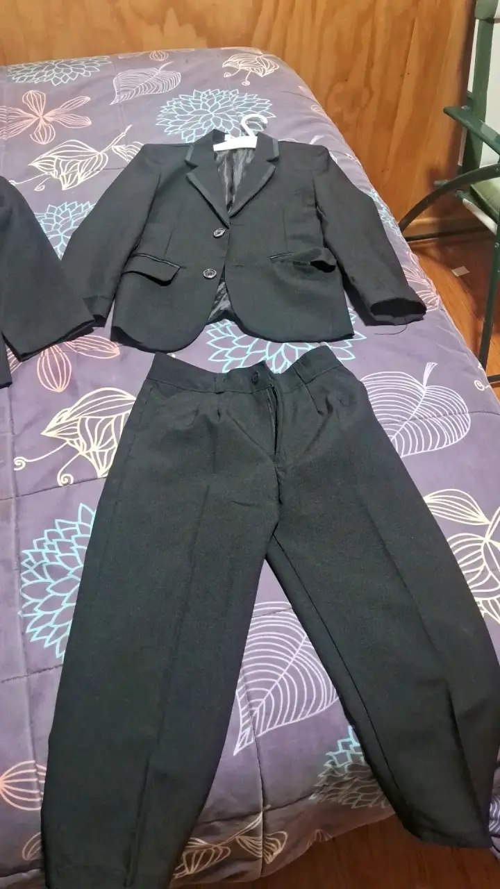Traje formal para niño color negro - 1