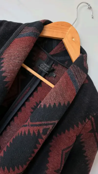 Cardigan de lana Only con diseño geométrico - miniatura 2