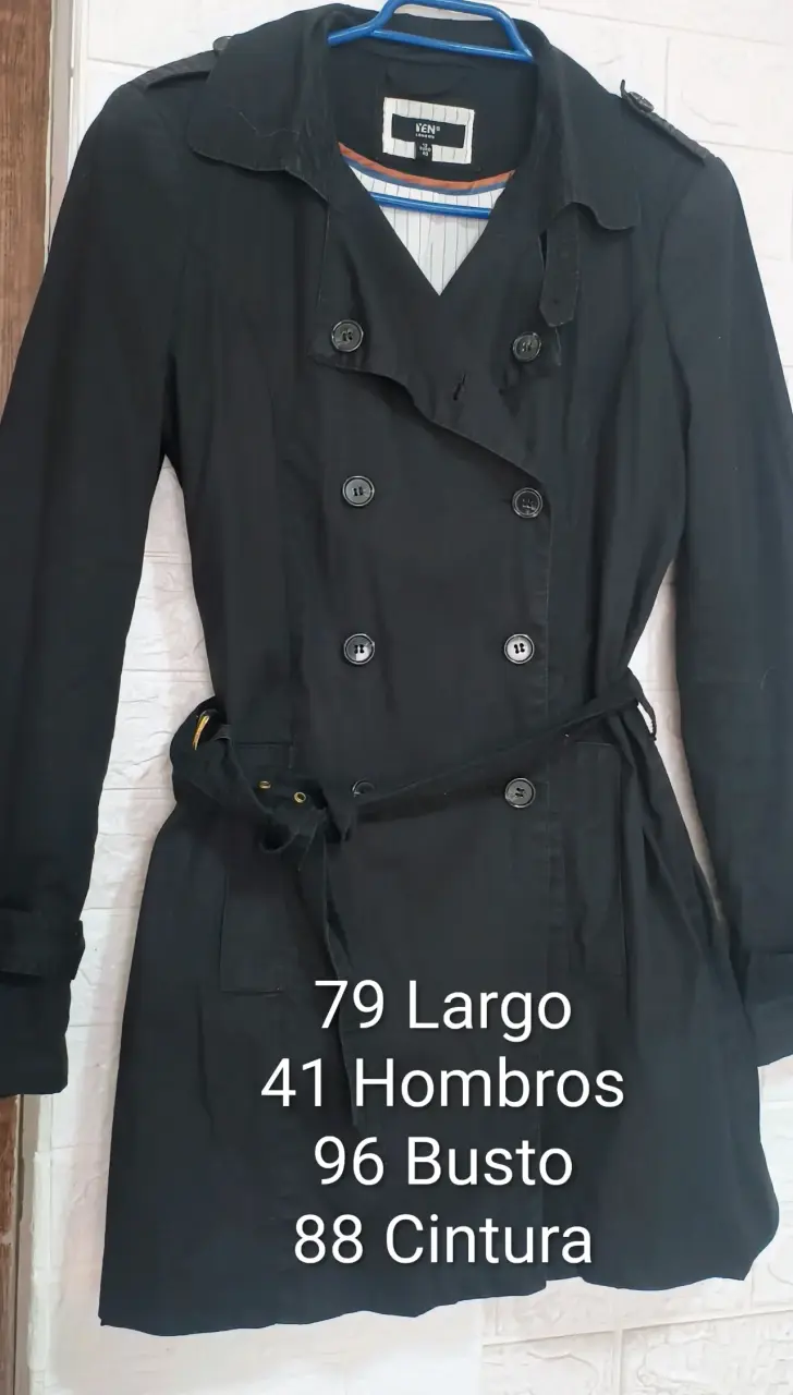 Abrigo negro para mujer Yen London talla 40 - 1